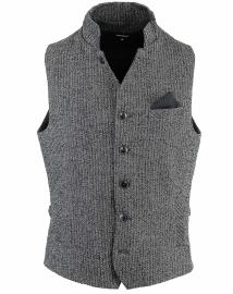Weste Einreiher Hochgeknöpft 