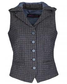 Weste Einreiher mit Kapuze 