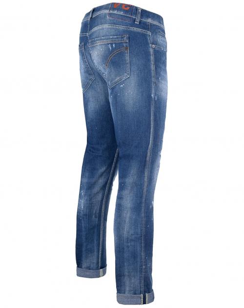 Dondup Denim BLAU BAUMWOLLE JEANS in Blau für Herren Herren Bekleidung Jeans Röhrenjeans 