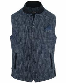 Weste Einreiher mit Strickbund 