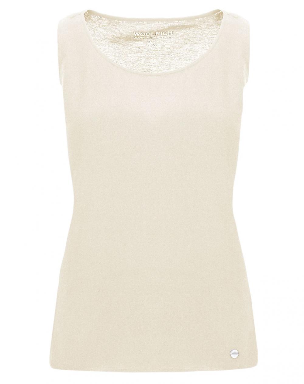 WOOLRICH Silk Jersey Tank Top Creme STAKKS